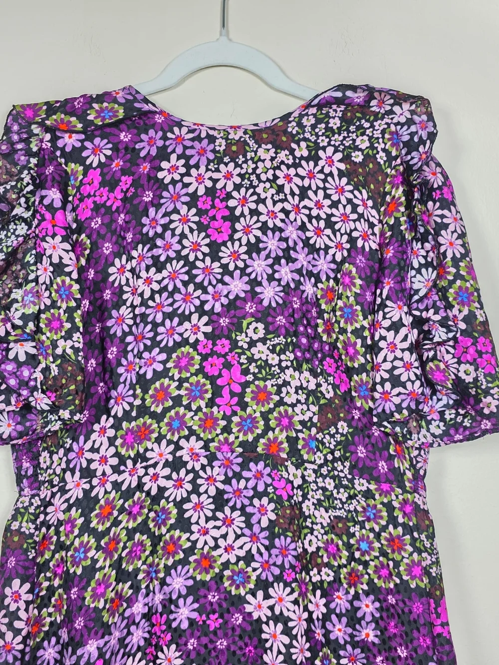 Kate Spade Pacific Petals Smocked Silk and Viscose Dress Size 6 MSRP $428